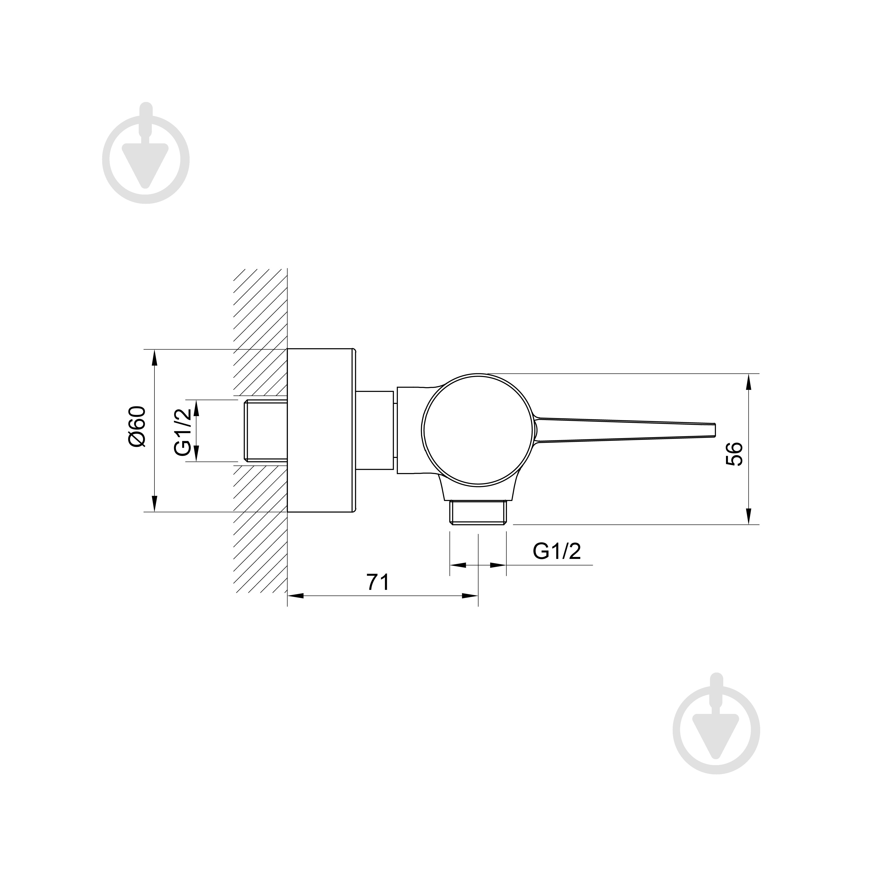 Смеситель для душа Koller Pool Dakota, Black Matt (1105320605) - фото 2