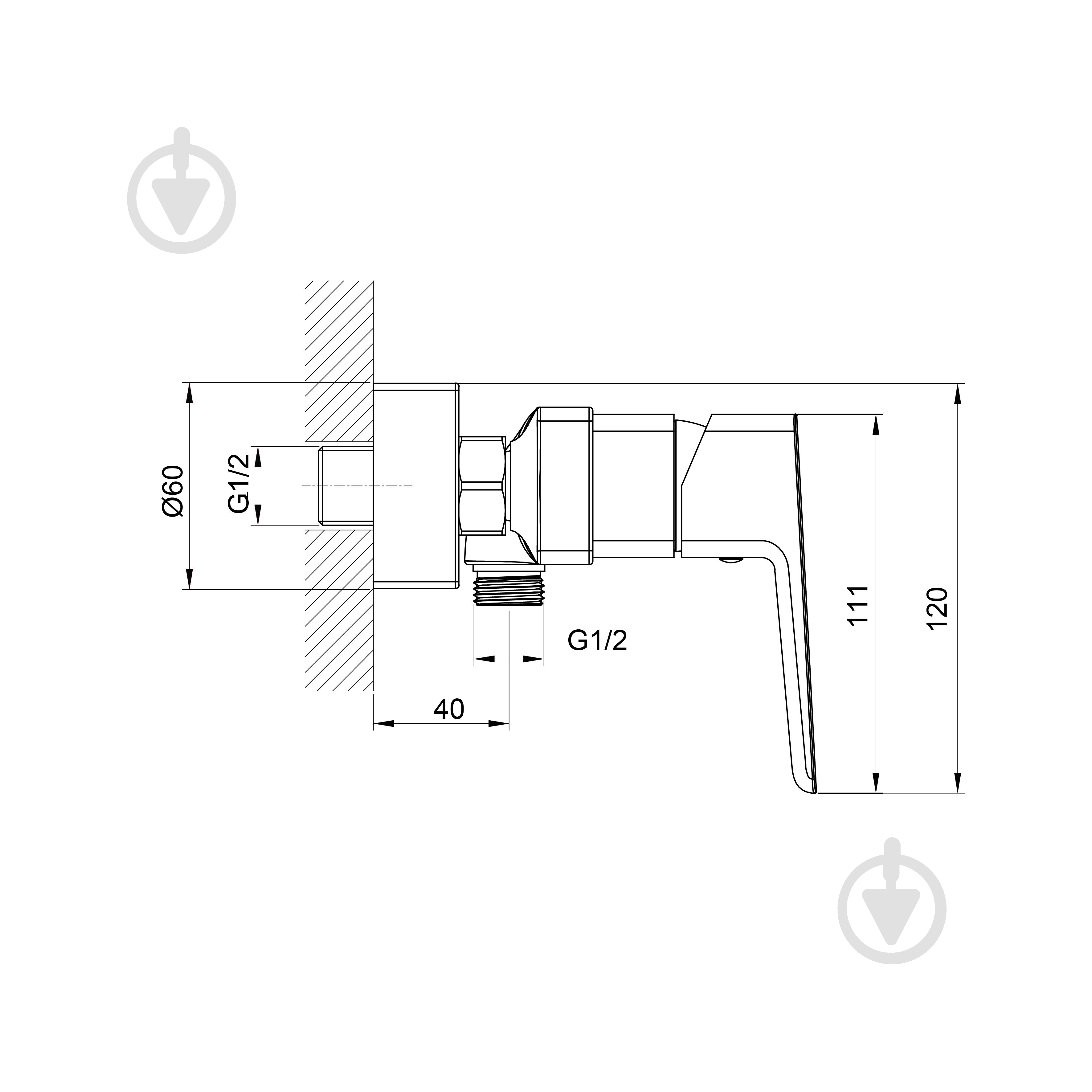 Смеситель для душа Koller Pool Integro Pro (1144320305) - фото 2 Смеситель для душа Koller Pool Integro Pro (1144320305) - фото 2