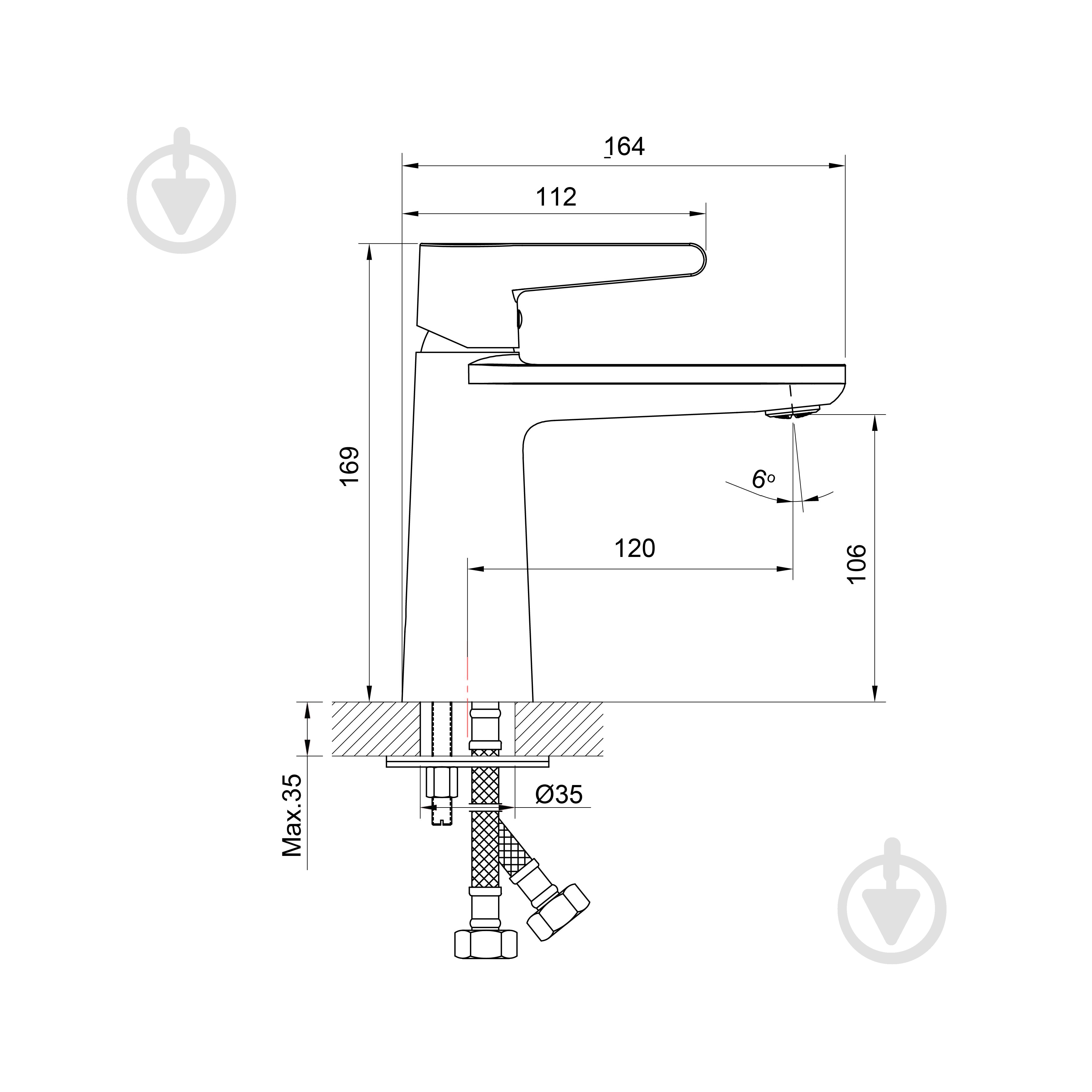 Смеситель для умывальника Koller Pool Dakota, Black Matt (1105330605) - фото 2 Смеситель для умывальника Koller Pool Dakota, Black Matt (1105330605) - фото 2
