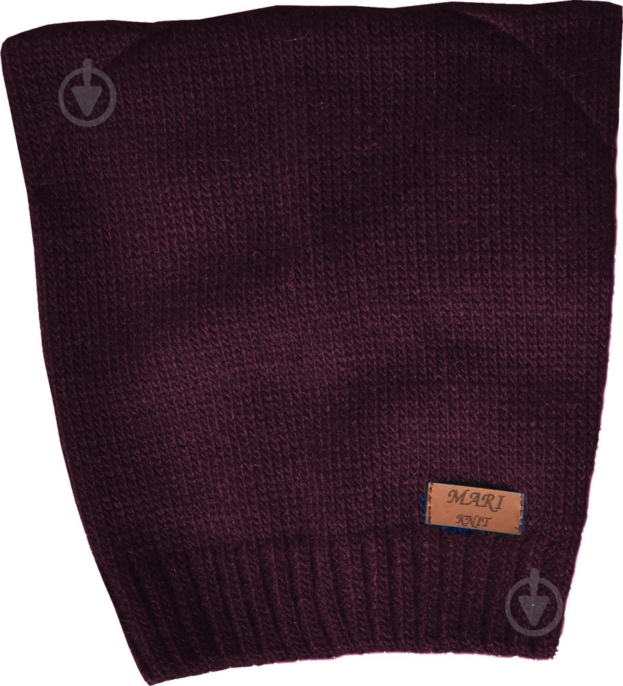 Шапочка дитяча унісекс р.48-50 бордовий 806 - фото 1 Шапочка дитяча унісекс р.48-50 бордовий 806 - фото 1