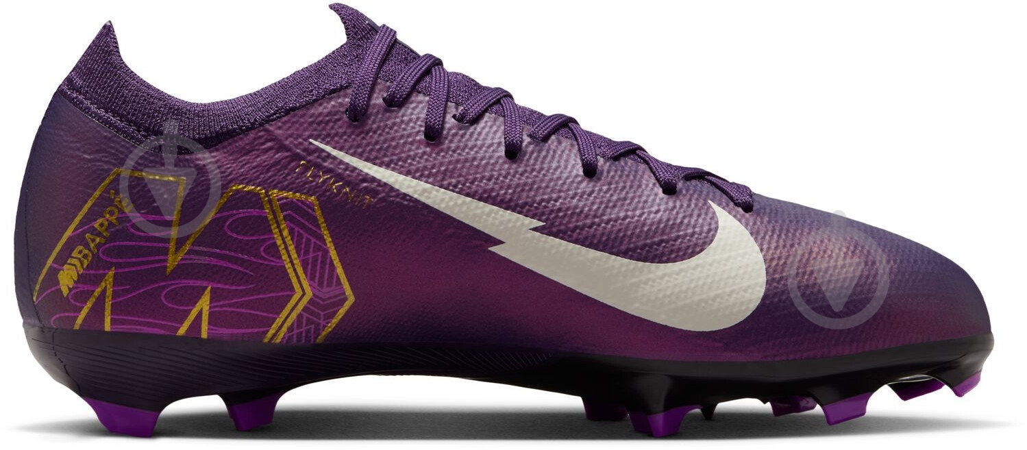 Бутсы Nike Jr. Mercurial Vapor 16 Pro "Kylian Mbappe" HF5450-500 р.35 фиолетовый - фото 2 Бутсы Nike Jr. Mercurial Vapor 16 Pro "Kylian Mbappe" HF5450-500 р.35 фиолетовый - фото 2