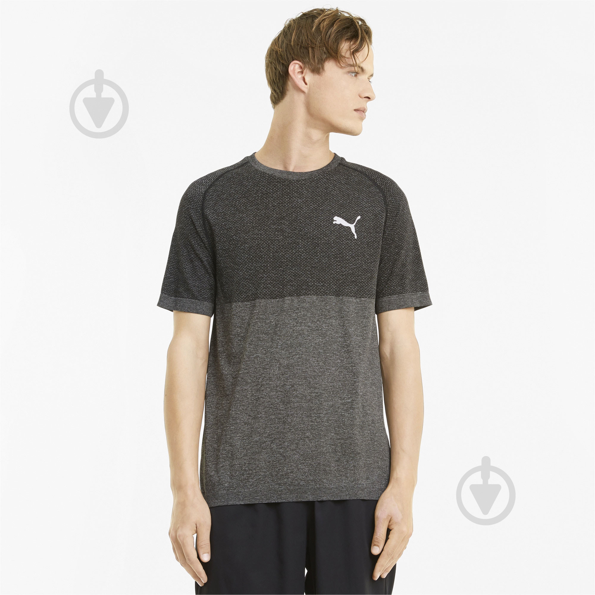 Футболка Puma RTG Evoknit Basic Tee 58582801 р.XL темно-серый - фото 1