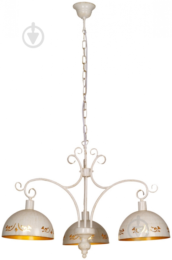 Люстра підвісна Victoria Lighting 3xE27 білий Florence/SP3 white - фото 1 Люстра підвісна Victoria Lighting 3xE27 білий Florence/SP3 white - фото 1
