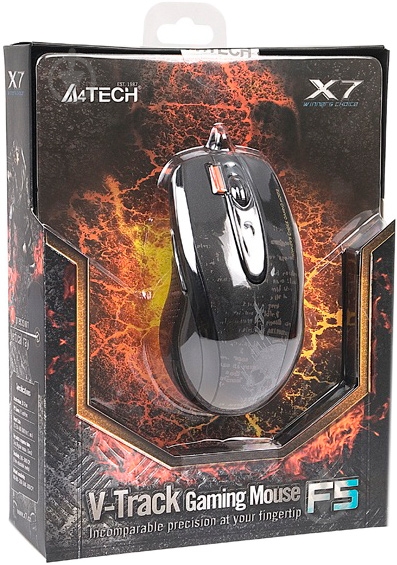 Миша A4Tech F5 (4711421882828) black - фото 3