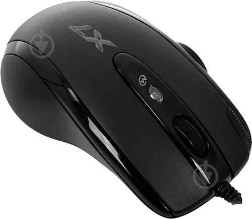 Мышь A4Tech F6 USB black - фото 1