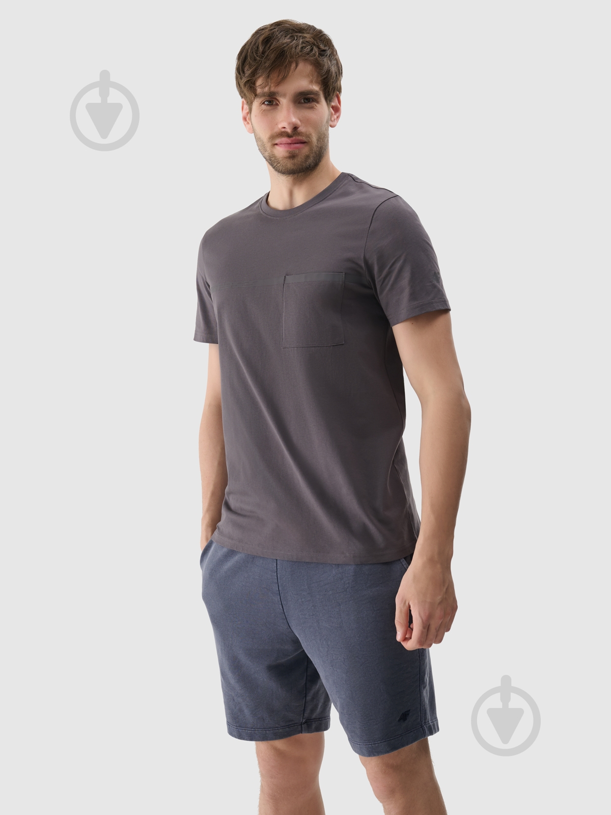 Футболка 4F 4FRSS24TTSHM2078-22S р.XL серый - фото 1