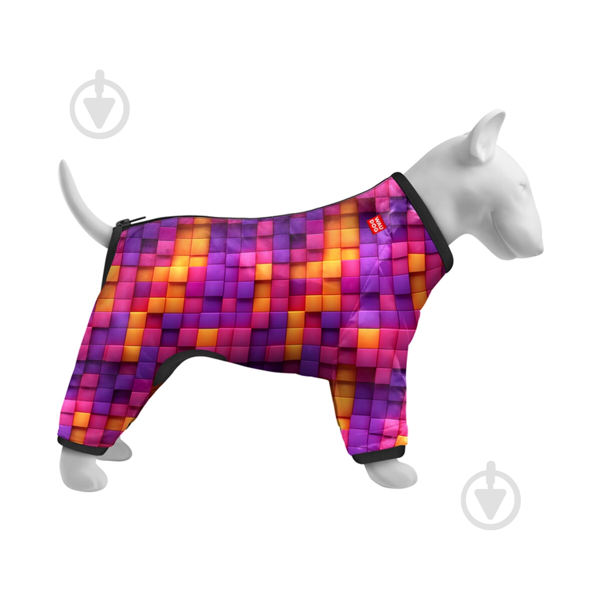 Вітрівка Waudog малюнок "Куби 3Д" L55 В 77-79 см С 50-55 см - фото 3 Вітрівка Waudog малюнок "Куби 3Д" L55 В 77-79 см С 50-55 см - фото 3