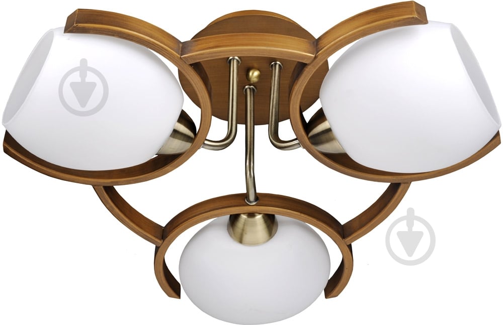 Люстра потолочная Victoria Lighting 3x40 Вт E14 орех Odeon/PL3 - фото 1 Люстра потолочная Victoria Lighting 3x40 Вт E14 орех Odeon/PL3 - фото 1