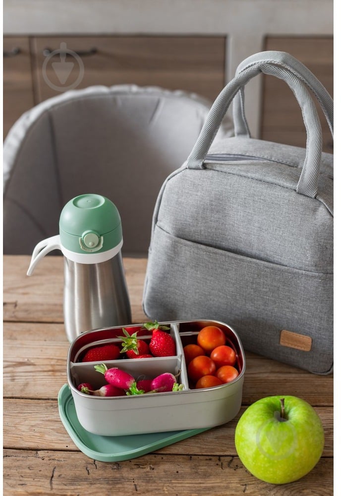 Ланч-бокс Beaba металлический 760 мл зеленый - фото 7