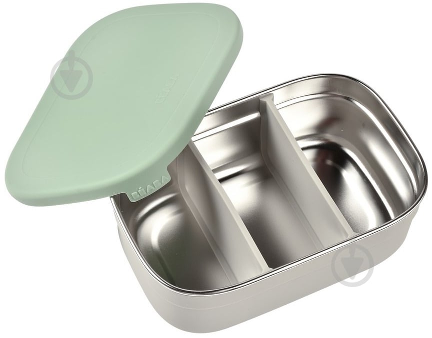 Ланч-бокс Beaba металлический 760 мл зеленый - фото 1