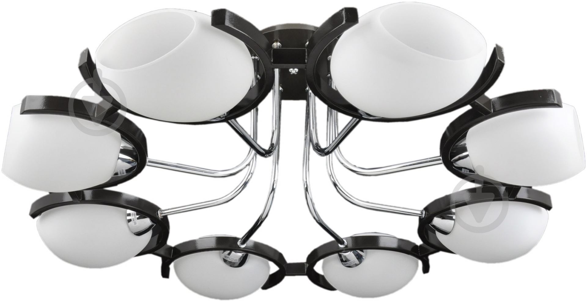 Люстра потолочная Китай 8xE14 белый/венге Odeon/PL8 - фото 1