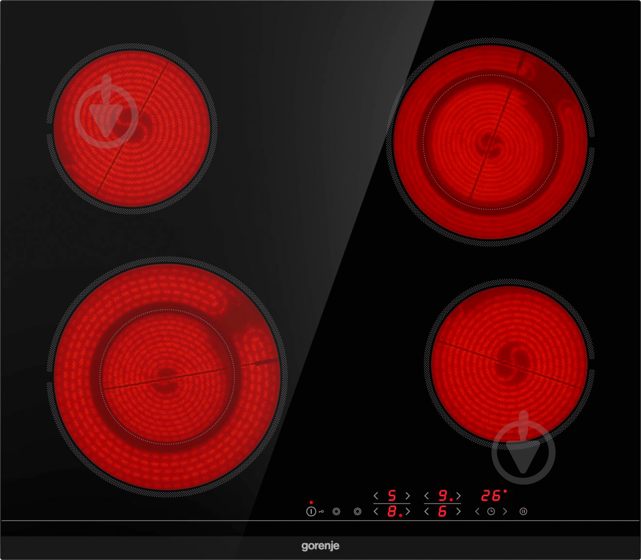 Варочная поверхность электрическая Gorenje ECT644BCSC - фото 2 Варочная поверхность электрическая Gorenje ECT644BCSC - фото 2
