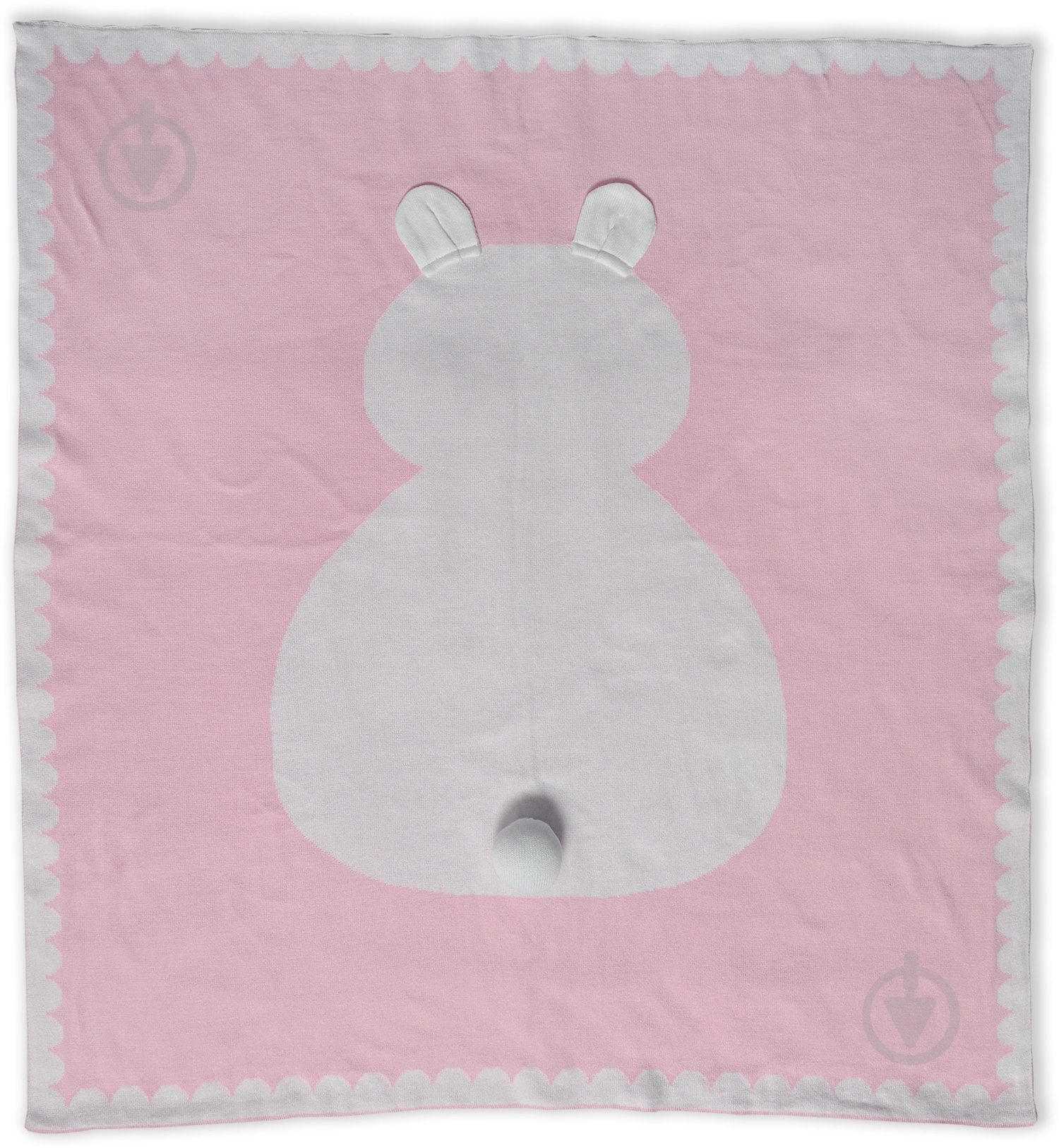 Простынь 90х90 см розовый 1265 - фото 1