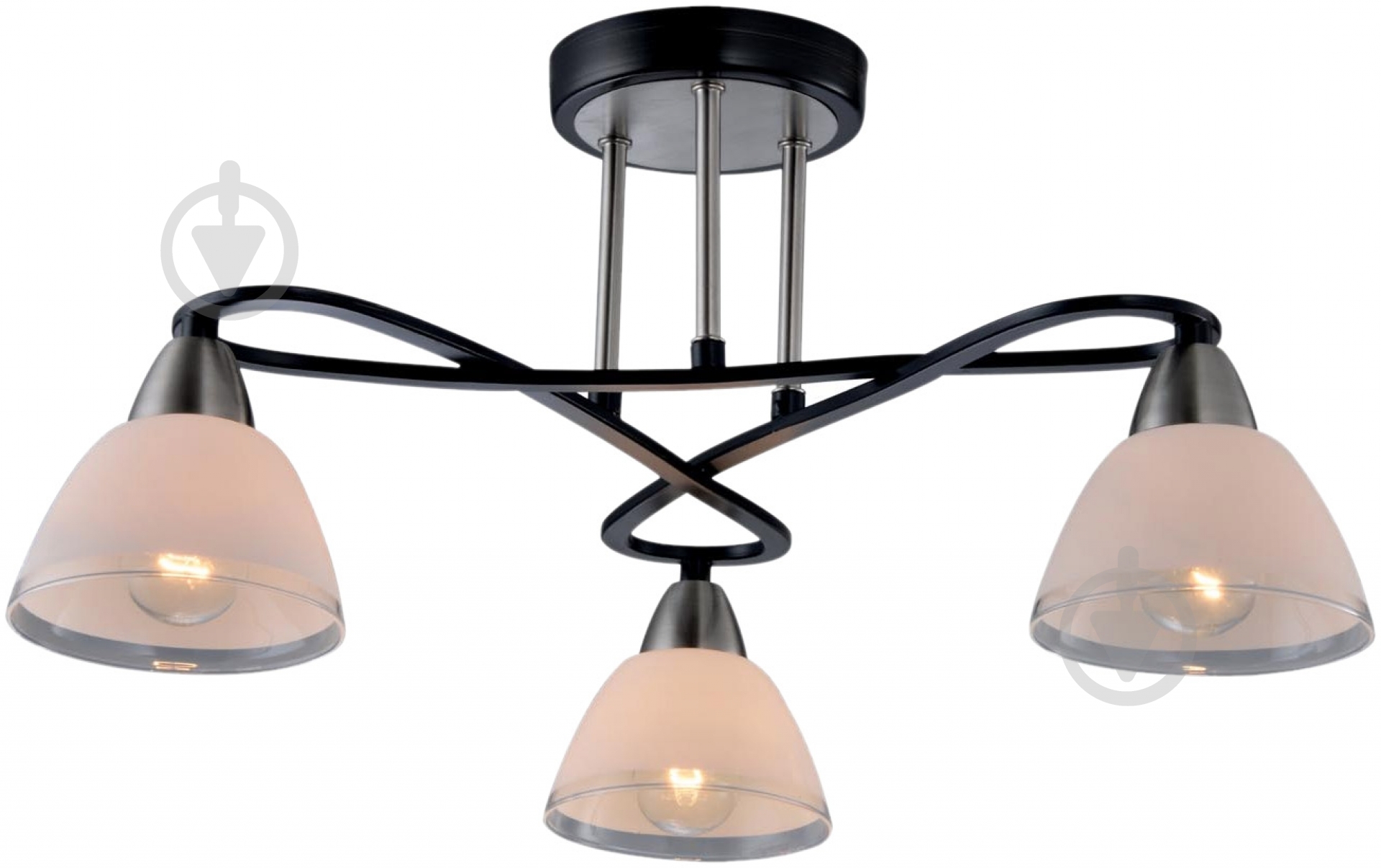 Люстра потолочная Globo 541011-3D 3xE14 черный 56392-3 - фото 1