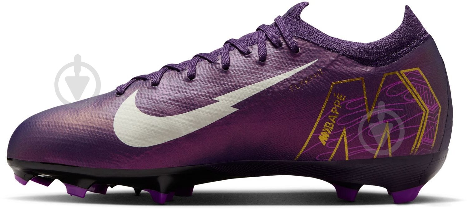 Бутси Nike Jr. Mercurial Vapor 16 Pro "Kylian Mbappe" HF5450-500 р.38 фіолетовий - фото 4 Бутси Nike Jr. Mercurial Vapor 16 Pro "Kylian Mbappe" HF5450-500 р.38 фіолетовий - фото 4