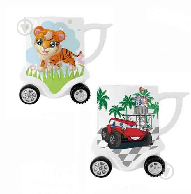 Чашка Helios с колесами 300 мл в ассортименте - фото 1