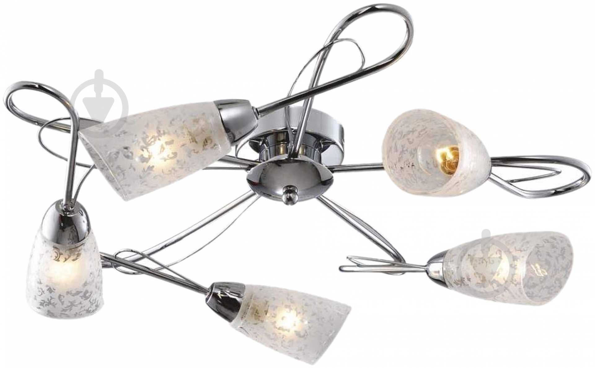 Люстра потолочная Globo Vanlida 5xE14 хром 56393-5D - фото 1