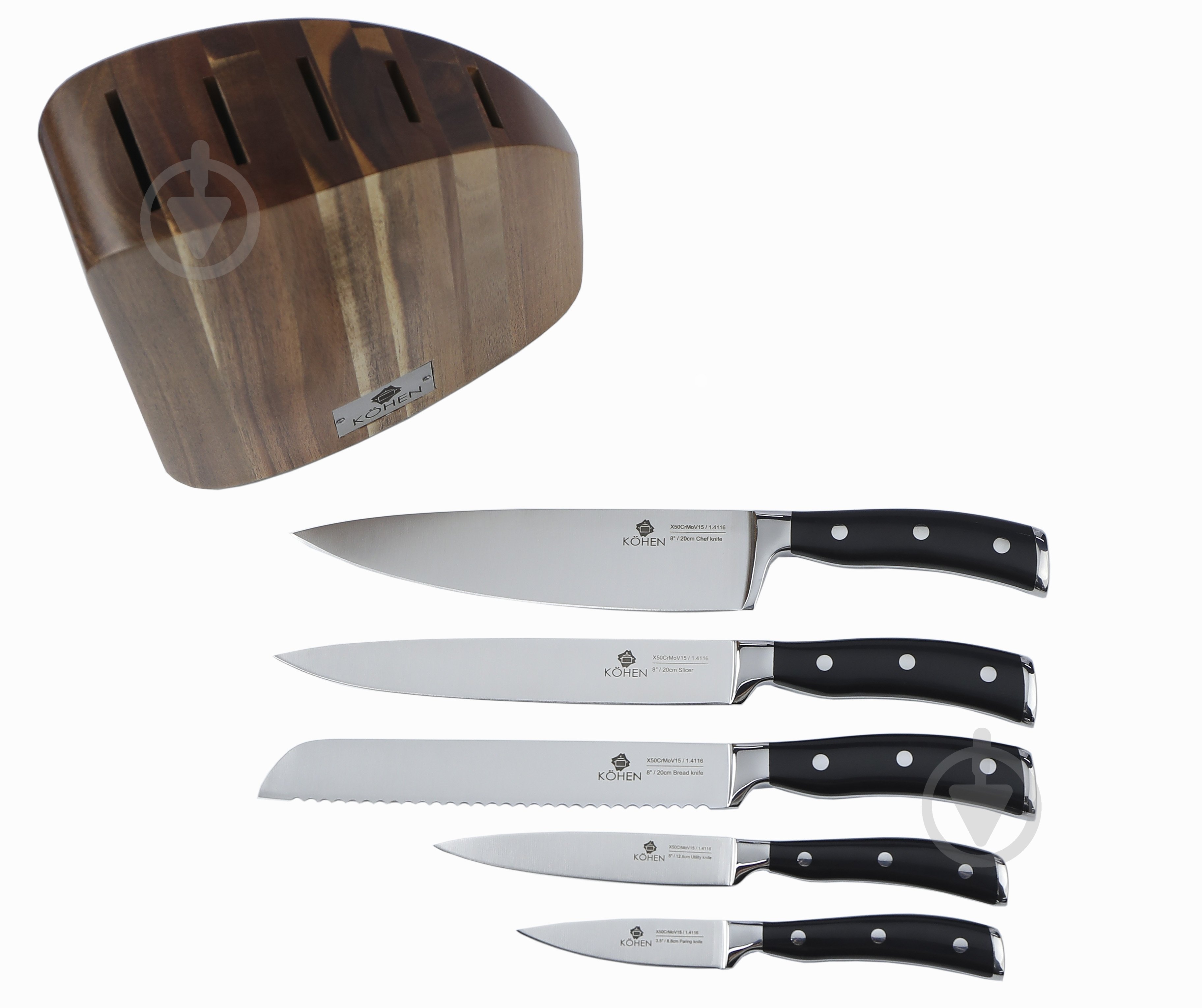 Набор ножей в колоде Kohen Prestige Pro Blade 6 предметов KN92000 - фото 2