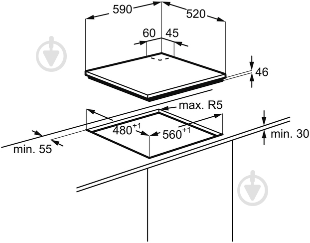 Варочная поверхность газовая Electrolux GPE263YK - фото 5