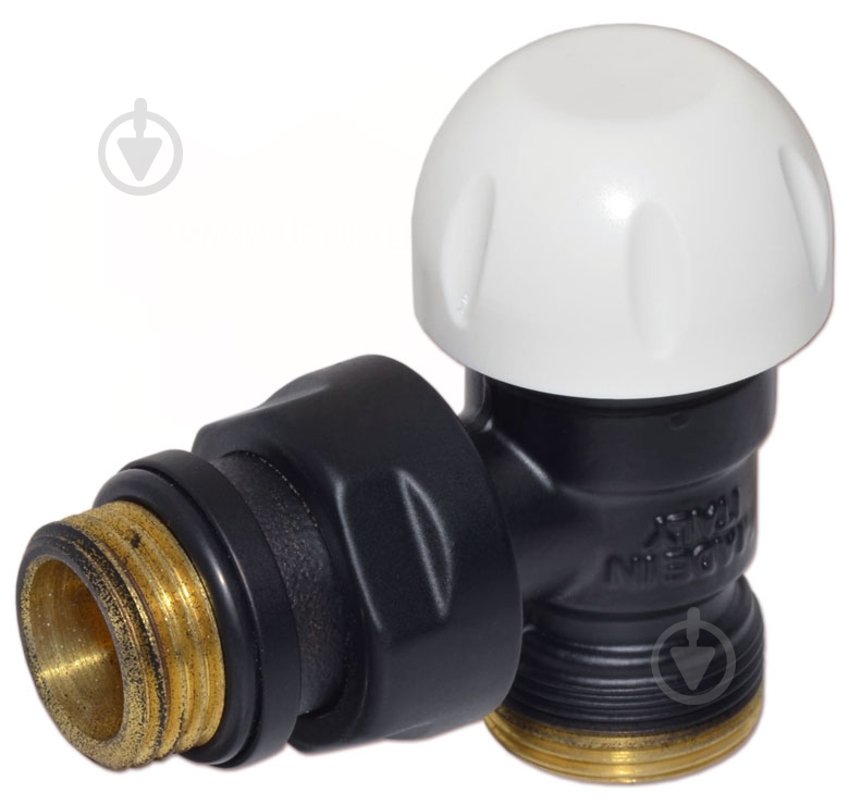 Клапан термостатический Carlo Poletti 1/2" х 24-19 black matte V141111EFS9005O - фото 1