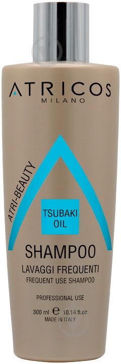 Шампунь ATRICOS профессиональный для ежедневного использования с маслом Tsubaki 300 мл - фото 1 Шампунь ATRICOS профессиональный для ежедневного использования с маслом Tsubaki 300 мл - фото 1
