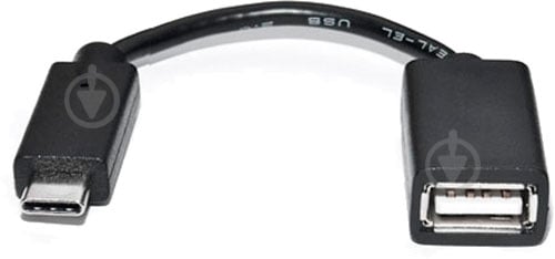 Дата-кабель Real-el USB OTG 0,1 м черный (EL123500030) - фото 1