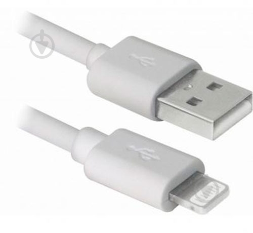 Дата-кабель Real-el Lightning – USB 1 м белый (EL123500033) - фото 1