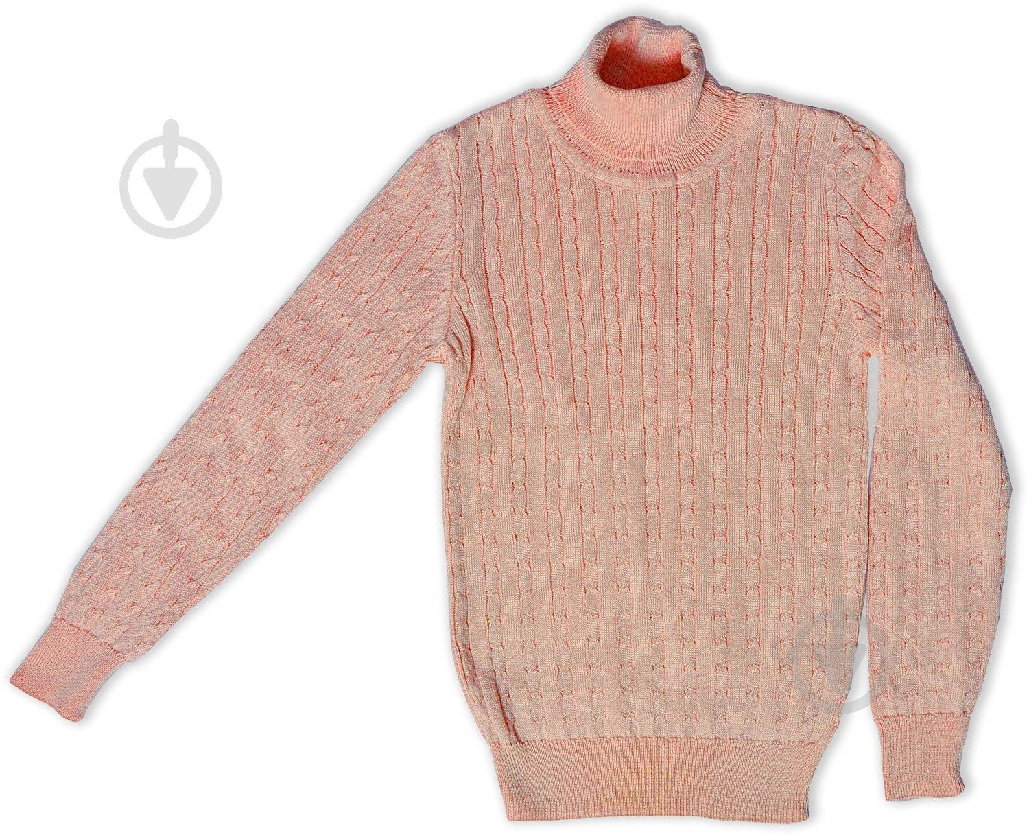 Джемпер для девочки р.122 персиковый 1284 - фото 1