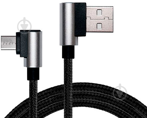 Дата-кабель Real-el USB – microUSB 1 м черный (EL123500031) - фото 1