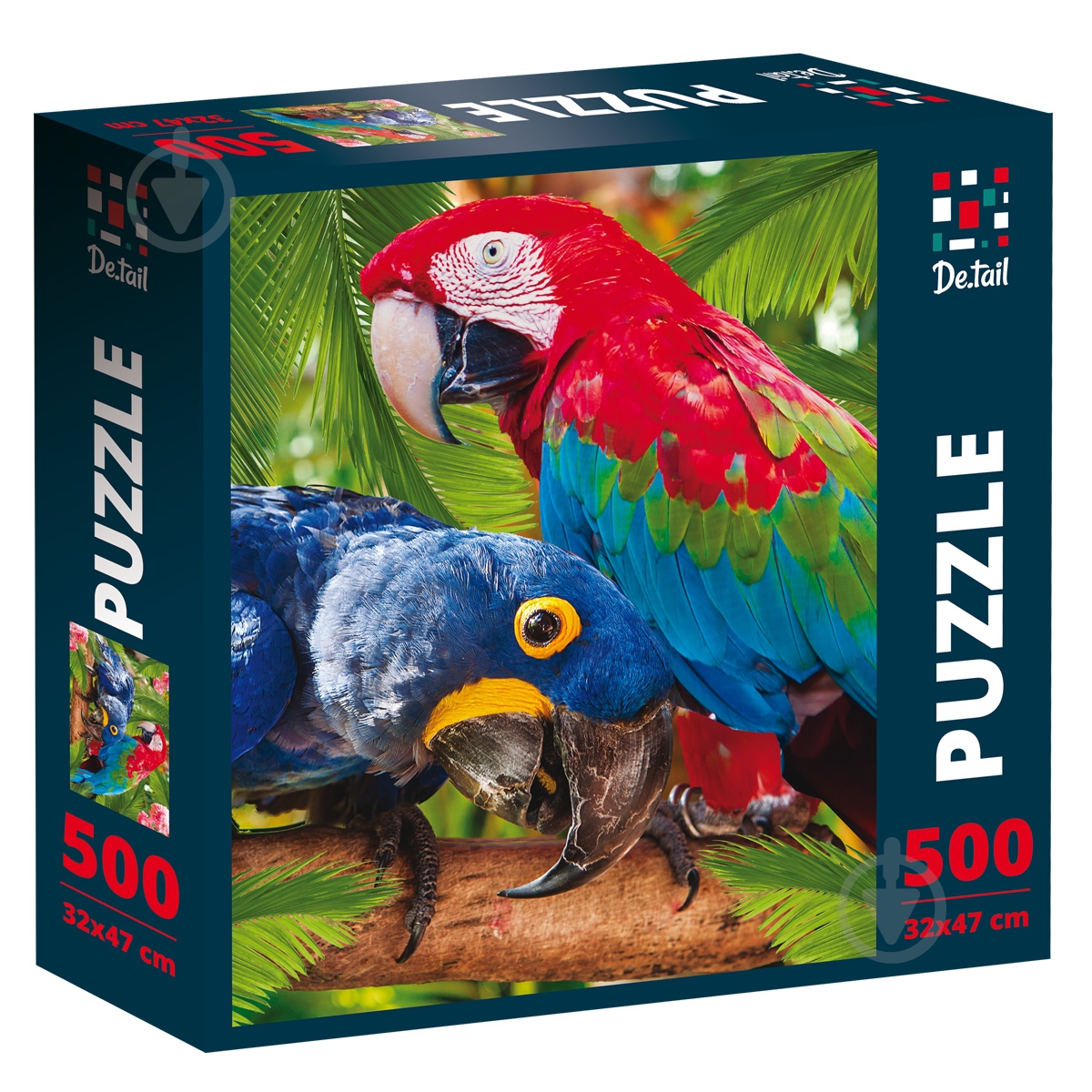 Пазлы картонные De.tail Папугаи DT500-01 - фото 1