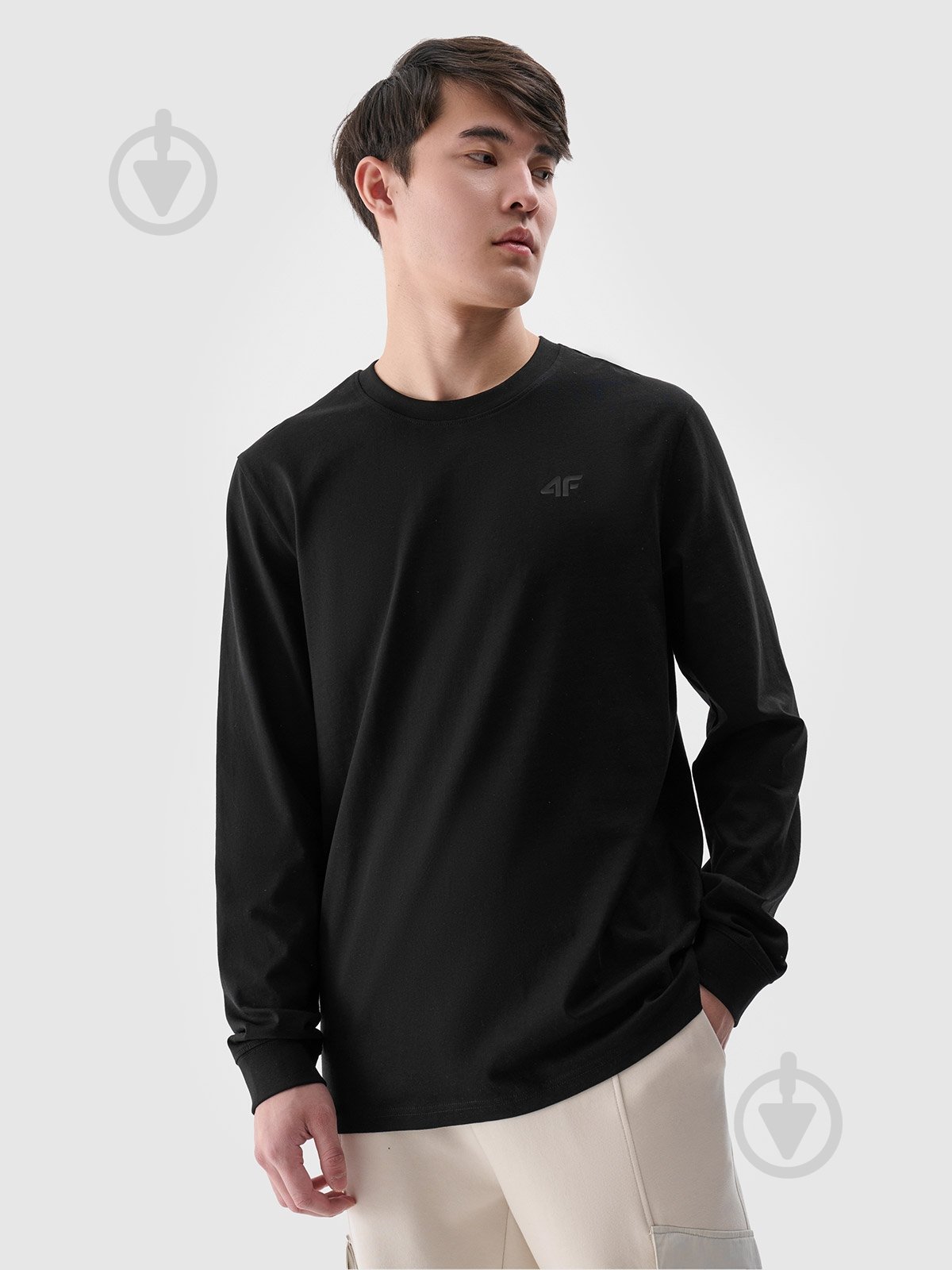 Футболка 4F LONGSLEEVE M432 4FWMM00TLONM432-20S р.XL черный - фото 1 Футболка 4F LONGSLEEVE M432 4FWMM00TLONM432-20S р.XL черный - фото 1