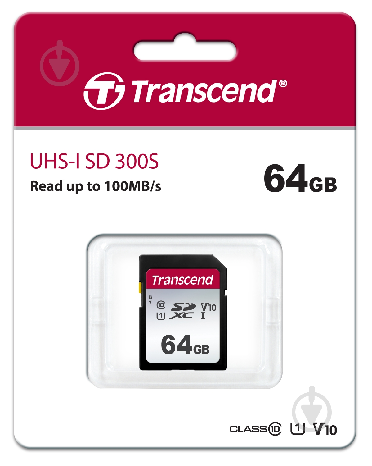 Карта памяти Transcend SDXC 64 ГБ UHS Speed Class 1 (U1) (TS64GSDC300S ) - фото 2 Карта памяти Transcend SDXC 64 ГБ UHS Speed Class 1 (U1) (TS64GSDC300S ) - фото 2