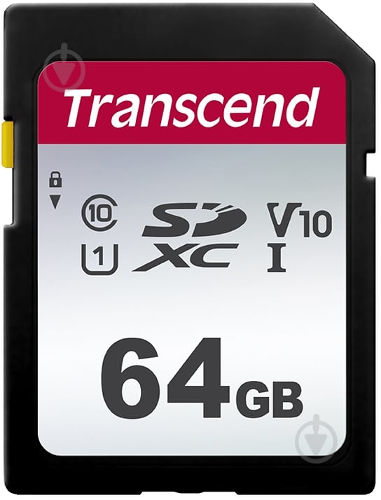 Карта памяти Transcend SDXC 64 ГБ UHS Speed Class 1 (U1) (TS64GSDC300S ) - фото 1 Карта памяти Transcend SDXC 64 ГБ UHS Speed Class 1 (U1) (TS64GSDC300S ) - фото 1