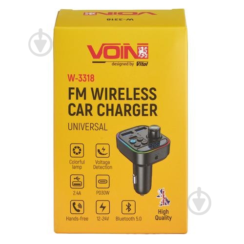 FM-трансмітер Voin PD 30W (W-3318) - фото 4 FM-трансмітер Voin PD 30W (W-3318) - фото 4