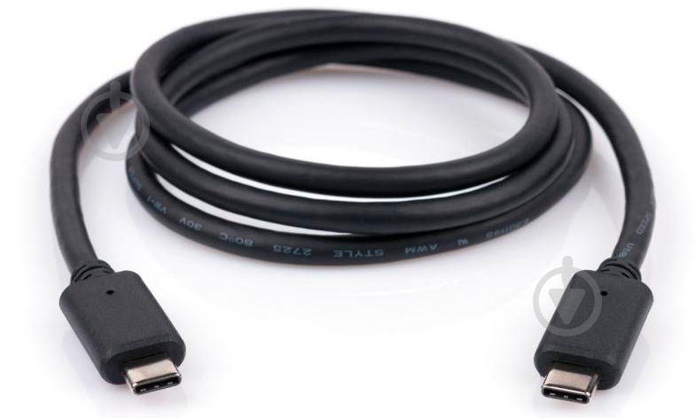 Дата-кабель Vinga USB Type-C – USB 3.1 1 м черный (USBCMCM01-1.0) - фото 3