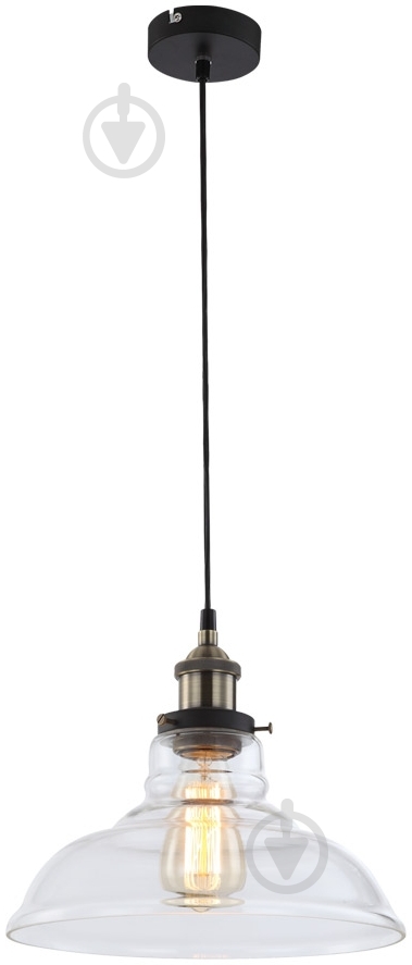 Подвес Globo KNUD 1x60 Вт E27 черный 15063 - фото 1