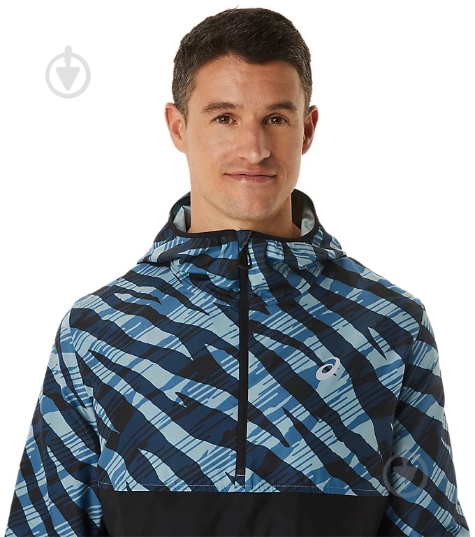 Анорак мужская демисезонная Asics WILD CAMO ANORAK 2011C479-400 р.S зеленая - фото 3