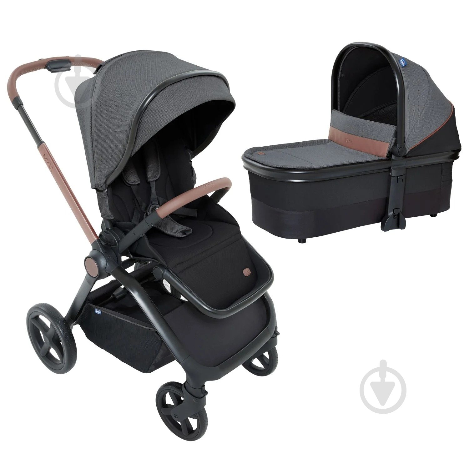 Коляска универсальная 2 в 1 Chicco Mysa - фото 1 Коляска универсальная 2 в 1 Chicco Mysa - фото 1