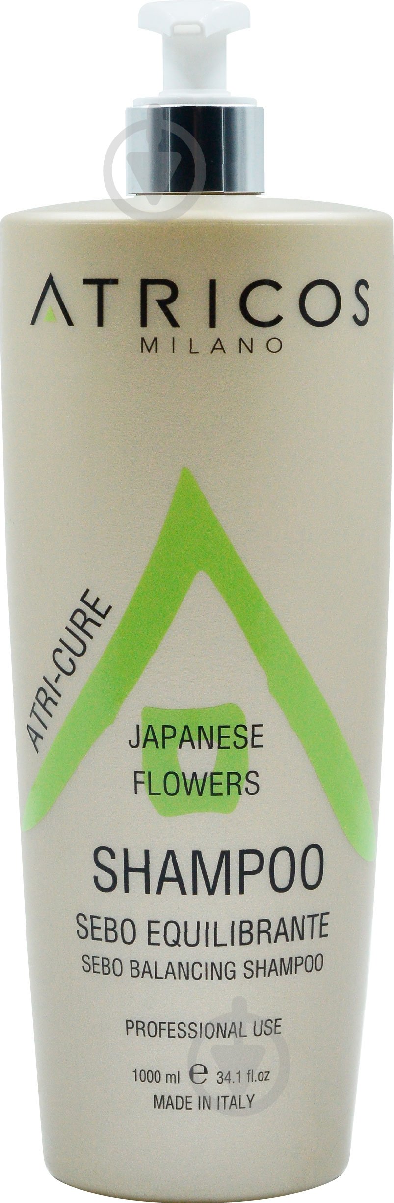 Шампунь ATRICOS профессиональный себорегулирующий Японские цветы 1000 мл - фото 1