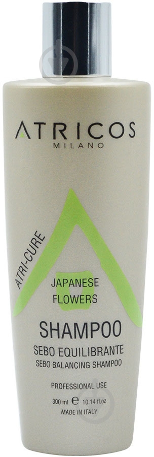 Шампунь ATRICOS профессиональный себорегулирующий Японские цветы 300 мл - фото 1 Шампунь ATRICOS профессиональный себорегулирующий Японские цветы 300 мл - фото 1
