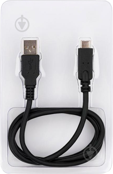 Дата-кабель Vinga USB 2.0 Type-C – AM 1 м черный (USBAMCM02-1.0) - фото 3