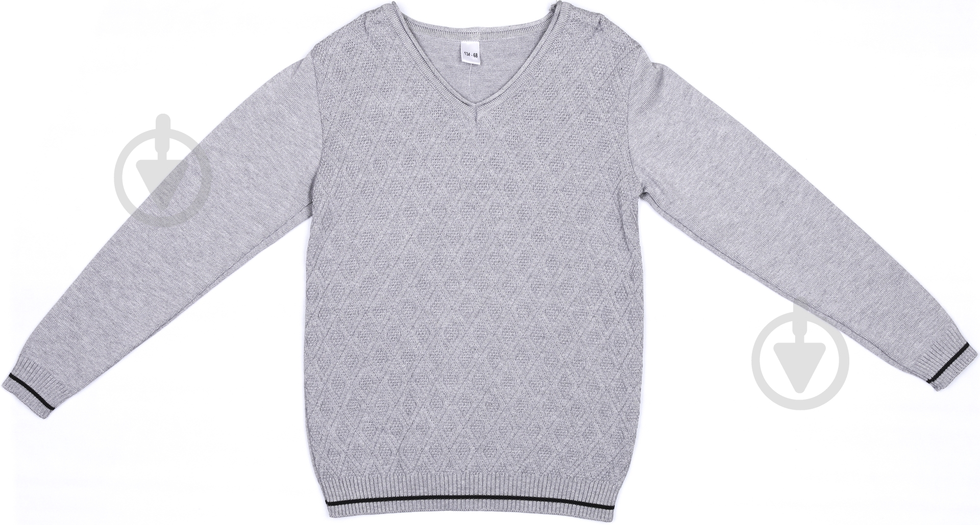 Джемпер для мальчика р.140 серый 1278 - фото 2