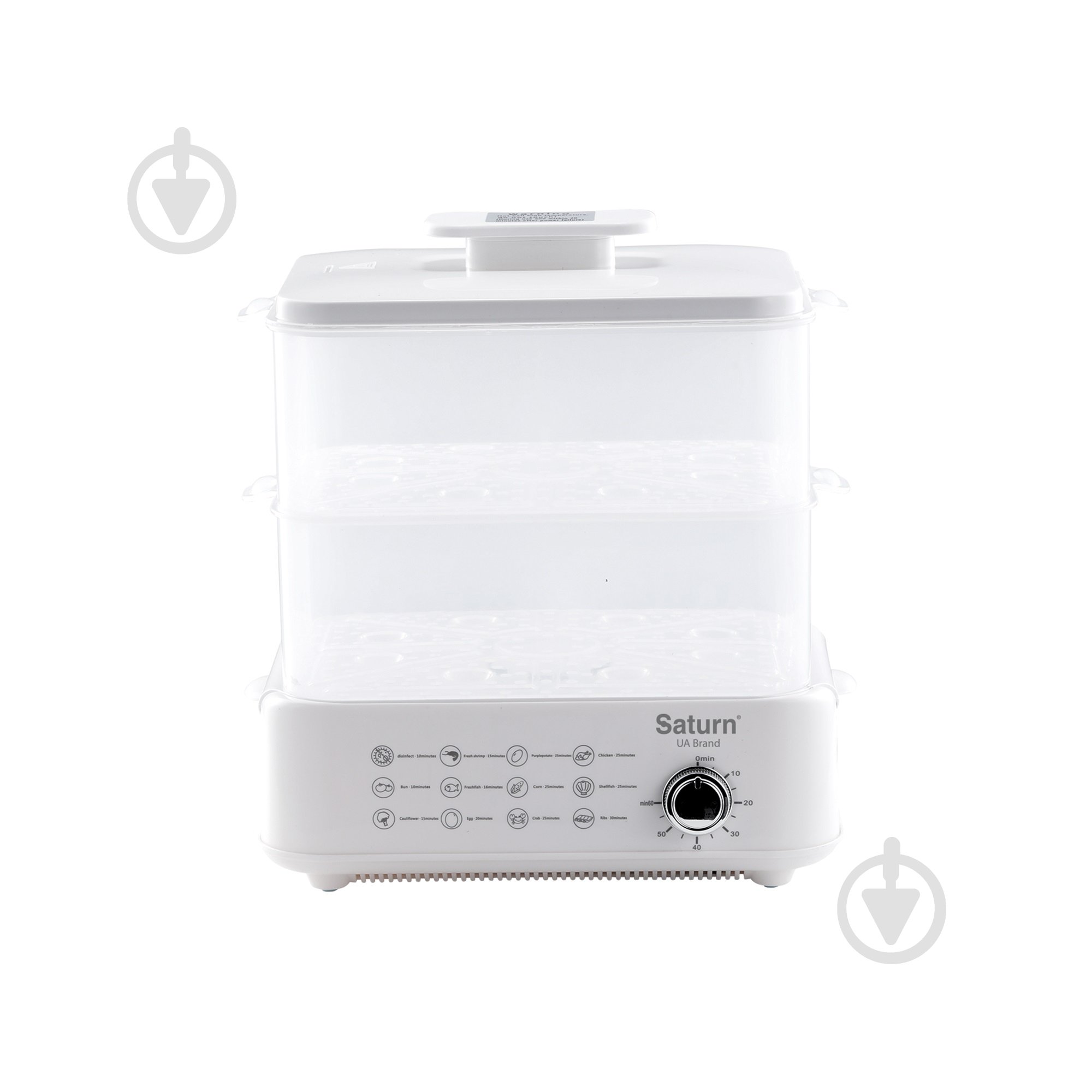 УЦЕНКА! Пароварка Saturn ST-EC1187 (УЦ №2865) - фото 1 УЦЕНКА! Пароварка Saturn ST-EC1187 (УЦ №2865) - фото 1