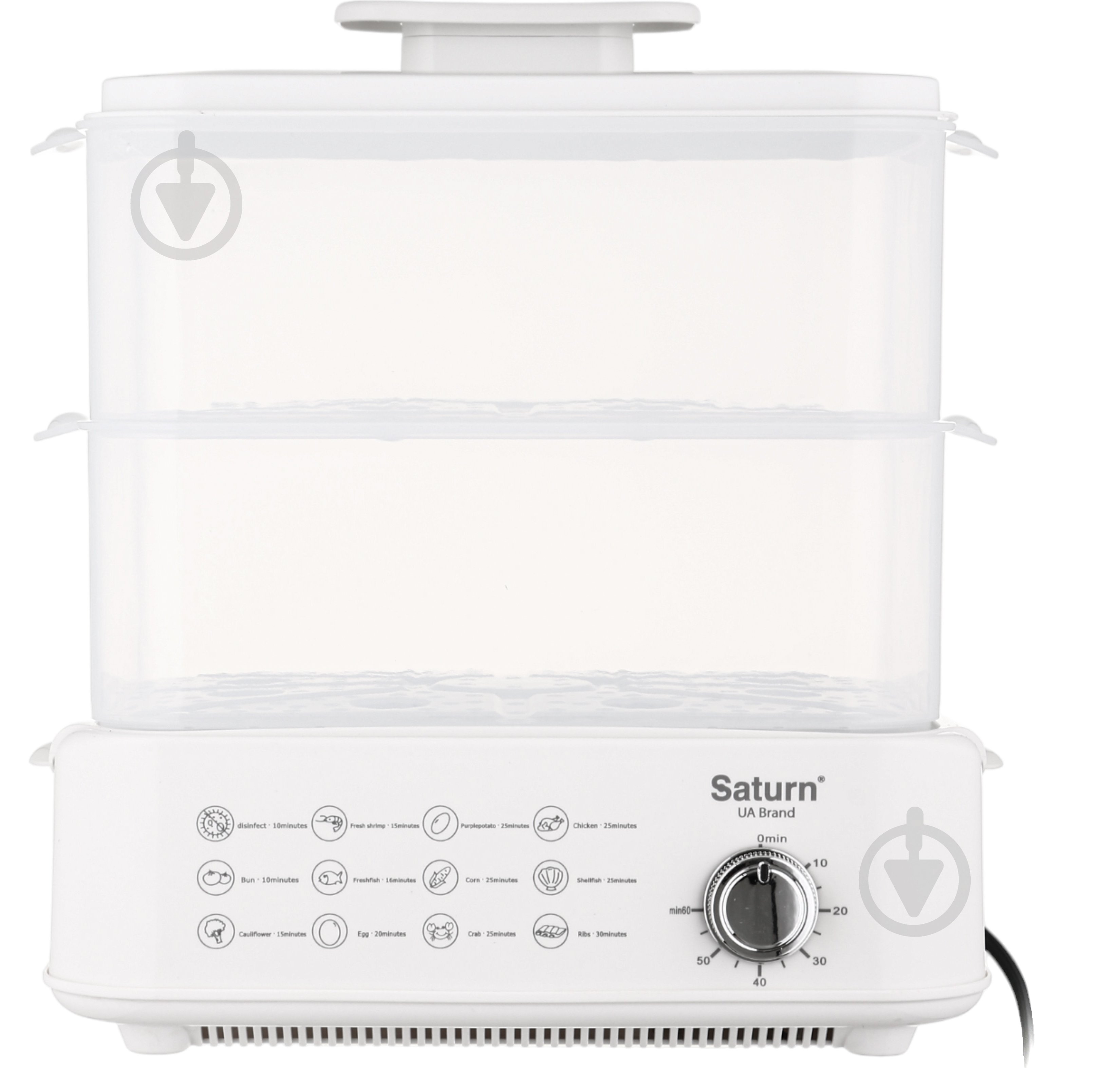 УЦЕНКА! Пароварка Saturn ST-EC1187 (УЦ №2865) - фото 6 УЦЕНКА! Пароварка Saturn ST-EC1187 (УЦ №2865) - фото 6