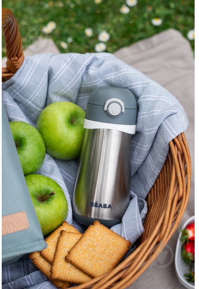 Термопоильник Beaba 350 мл серый (913540) - фото 7