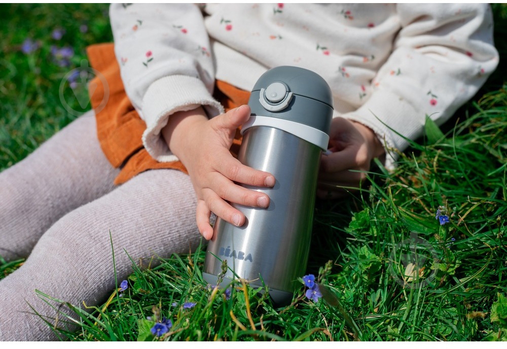 Термопоильник Beaba 350 мл серый (913540) - фото 8