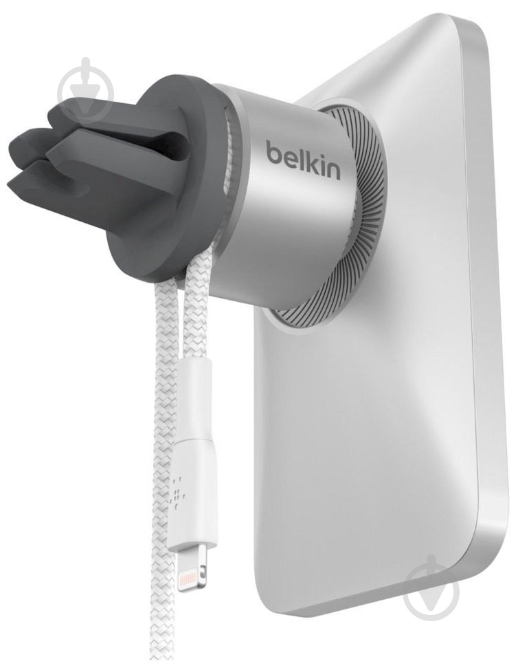 Автодержатель Car Vent Mount PRO MagSafe для iPhone 12 Belkin WIC002BTGR серебро - фото 6