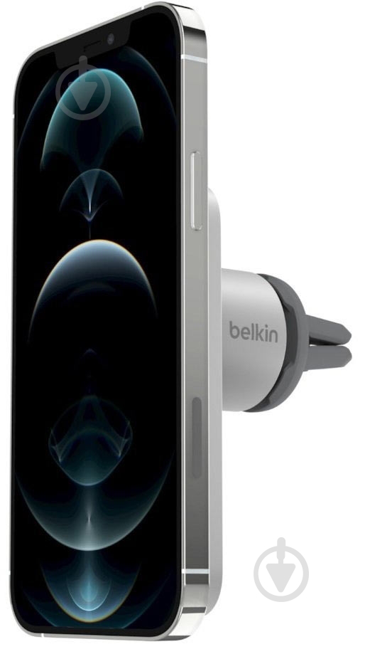 Автодержатель Car Vent Mount PRO MagSafe для iPhone 12 Belkin WIC002BTGR серебро - фото 7