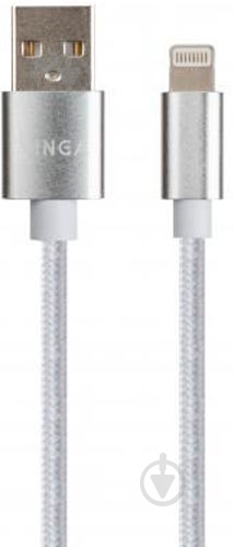 Дата-кабель Vinga USB 2.0 AM – Lightning 1 м серебристый (VCPDCLNB1S) - фото 2