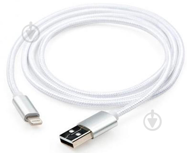 Дата-кабель Vinga USB 2.0 AM – Lightning 1 м серебристый (VCPDCLNB1S) - фото 4